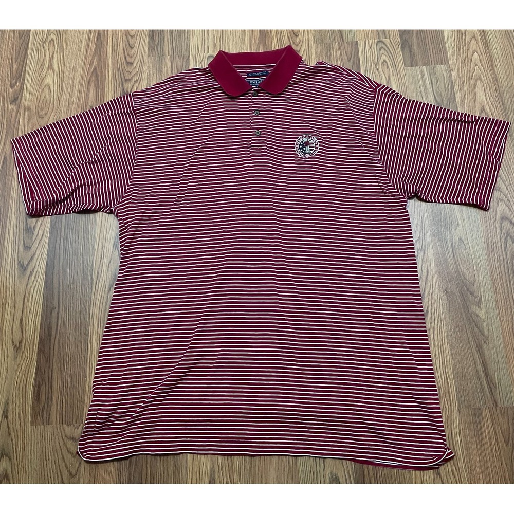 Pinehurst US Open 2005 Polo Mens Extra Large Striped Merc Cotton Golf
